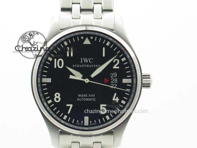 MIROTIME 0717 Timeless Big Pilot Real PR IW500901 ZF 1:1 Best Edition On Black Leather Strap A 7340